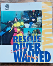 Vintage PADI Rescue Diver manual pre 1990 collectable in good condition