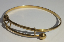 18CT YELLOW GOLD LADIES EXPANDABLE BANGLE/BRACELET, 8.81 GRAMS, LOT