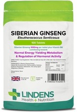 Siberian Ginseng 1000mg x 100
