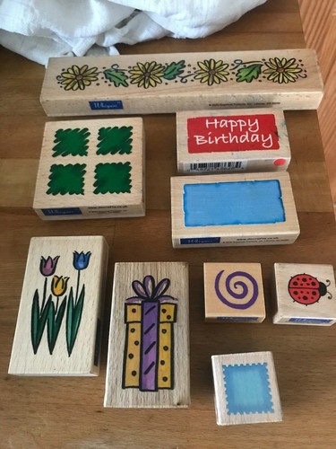 Wooden rubber stamp - wooden,