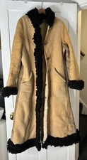 VINTAGE 1980 Ladies ANTARTEX Loch Lomand Scotland Lambskin Coat 1980 Full Length