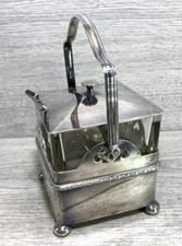 Preserve Pot art deco Silver Plated Frame gladwin sheffield embassy Lid spoon