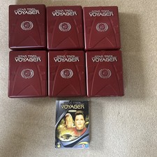 STAR TREK VOYAGER: COMPLETE SEASONS 1-7 DVD BOXSETS  - RED HARD SHELL COVERS