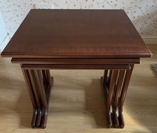 VINTAGE G PLAN NEST OF 3 TABLES MAHOGANY 
