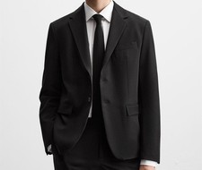 Zara Men's Black Comfort Suit