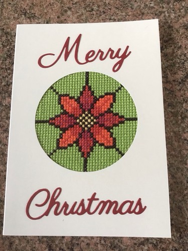 Completed christmas cross - completed,