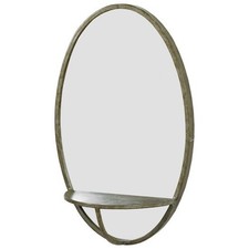 Oval Mirror Shelf Wall Hanging