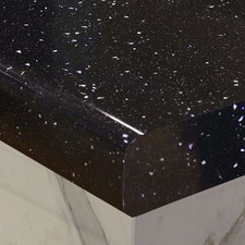 Black sparkle kitchen worktop - black,