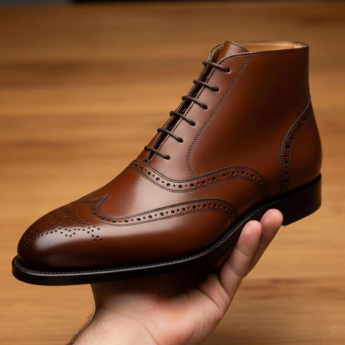 Men handmade brown leather - men's,