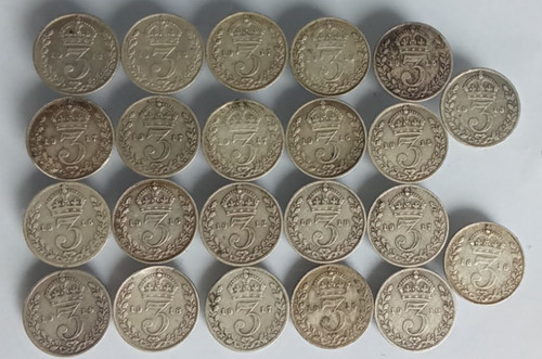 George threepence pre - 1, oz