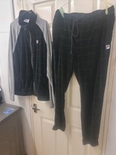 Men's FILA velour Tracksuit Set XL.