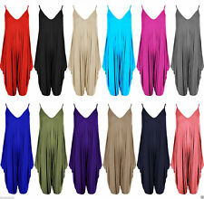 Ladies Cami Lagenlook Romper Baggy Harem Playsuit Women Jumpsuit Dress Plus Size