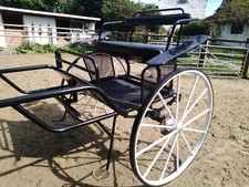Horse carriage 2 wheel intro exercise cart, all metal.