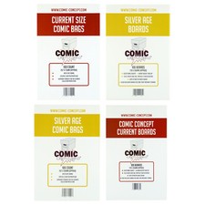 Comic Concept Comic Bags / Bags and Boards -- CURRENT and SILVER -- Great Value!