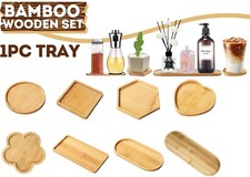 Bamboo Wooden Soap Dish Soap Tray Holder Storage Rack Bathroom Plate Container. 