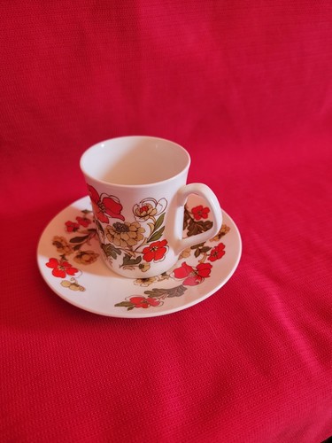 Vintage coffe cup saucer - cup,