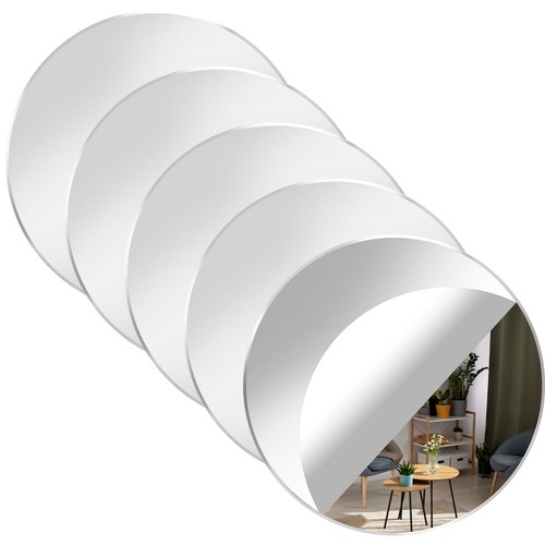 Pack acrylic round mirrors - round,