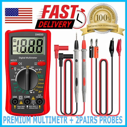 Multimeter test leads for - +,