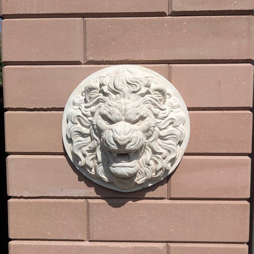 Concrete lion head - lion,