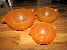 Set of 3 Vintage orange Rosti