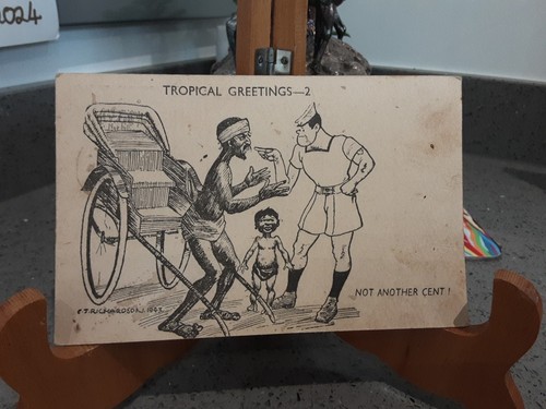 Ww2 period postcard tropical - period,