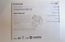 GENUINE ORIGINAL BASIC USER MANUAL GUIDE INSTRUCTION BOOK FUJIFILM FINEPIX HS10