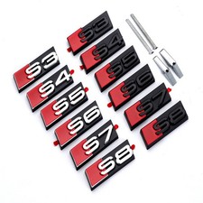6 gloss black badge - s, 4
