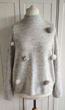 Peacocks Grey Marl High Neck