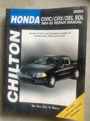 Chilton honda civic - crx, del
