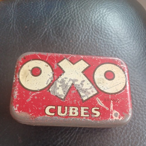 Vintage oxo cube tin small - oxo,