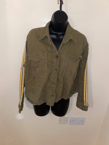Khaki denim shacket size - size, (
