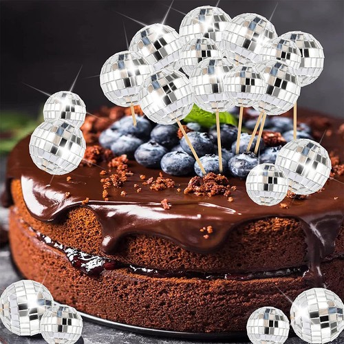 21pcs disco ball cake - disco,
