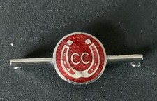 Vintage VGC ~ Caravan Club Colourful Enamel Tie Pin Badge. P18 168