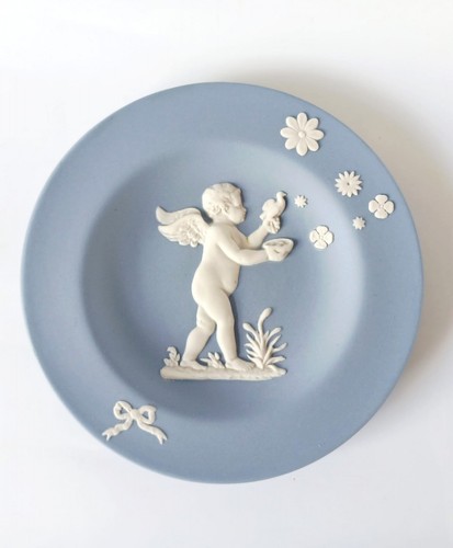 Wedgwood jasper blue pin - jasper,