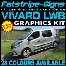 to fit VAUXHALL VIVARO MK2 LWB SPORTIVE SPORT GRAPHICS STICKERS DECALS STRIPES
