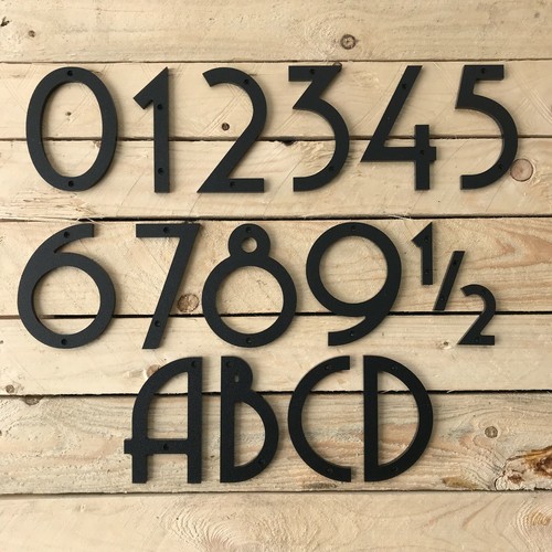 Inch art deco house numbers - 6,