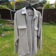 Easy Easy Worldwide Corporation Quality Clothing Mens Long Sleeve Shirt Beige 