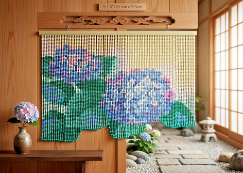 Japanese beaded curtain noren - japanese,