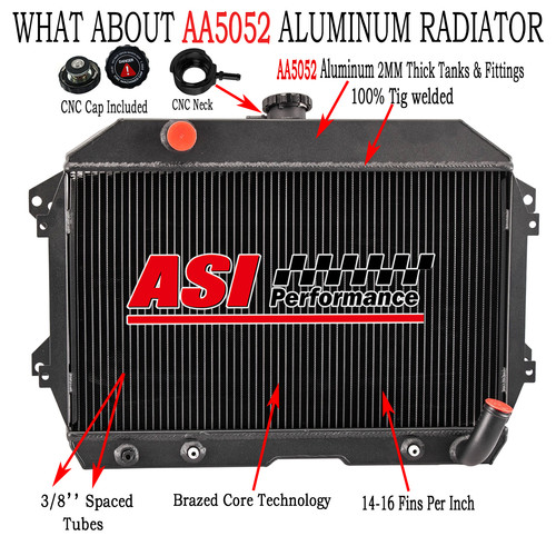 3row radiator aluminum fit - radiator,