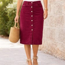 Per Una Burgundy Corduroy