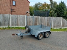 6x4 twin wheel breaked heavy duty trailer