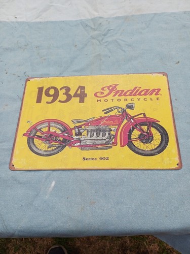 Motorbike metal sign - motorbike,