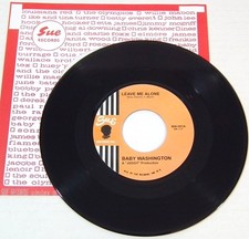 Baby Washington Leave Me Alone / It'll Never Be Over For Me NORTHERN SOUL EX++