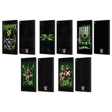 OFFICIAL WWE D-GENERATION X LEATHER BOOK WALLET CASE FOR AMAZON FIRE