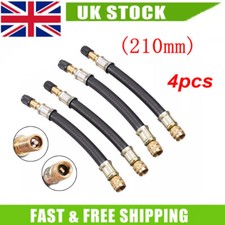 4pcs 210mm Tyre Wheel Valve Extension Extender Cap Flexible Rubber Truck Lorry