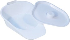 Slipper Bed Pan with Lid