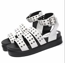 WHITE FAUX LEATHER 3 STRAP