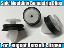 20x Exterior Side Moulding Bump Strip For Clips Renault Clio Scenic Megane Kango