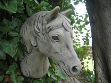 Horse Garden Wall Plaque Stone