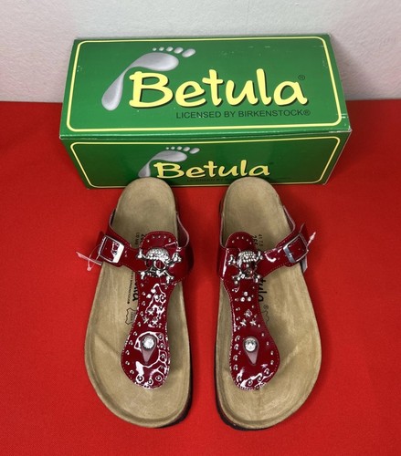 Birkenstock betula rap - rap, red